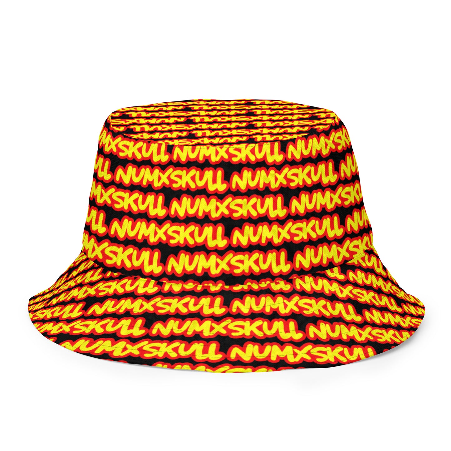 REVERSIBLE BUCKET HAT X RED/YELLOW LOGO