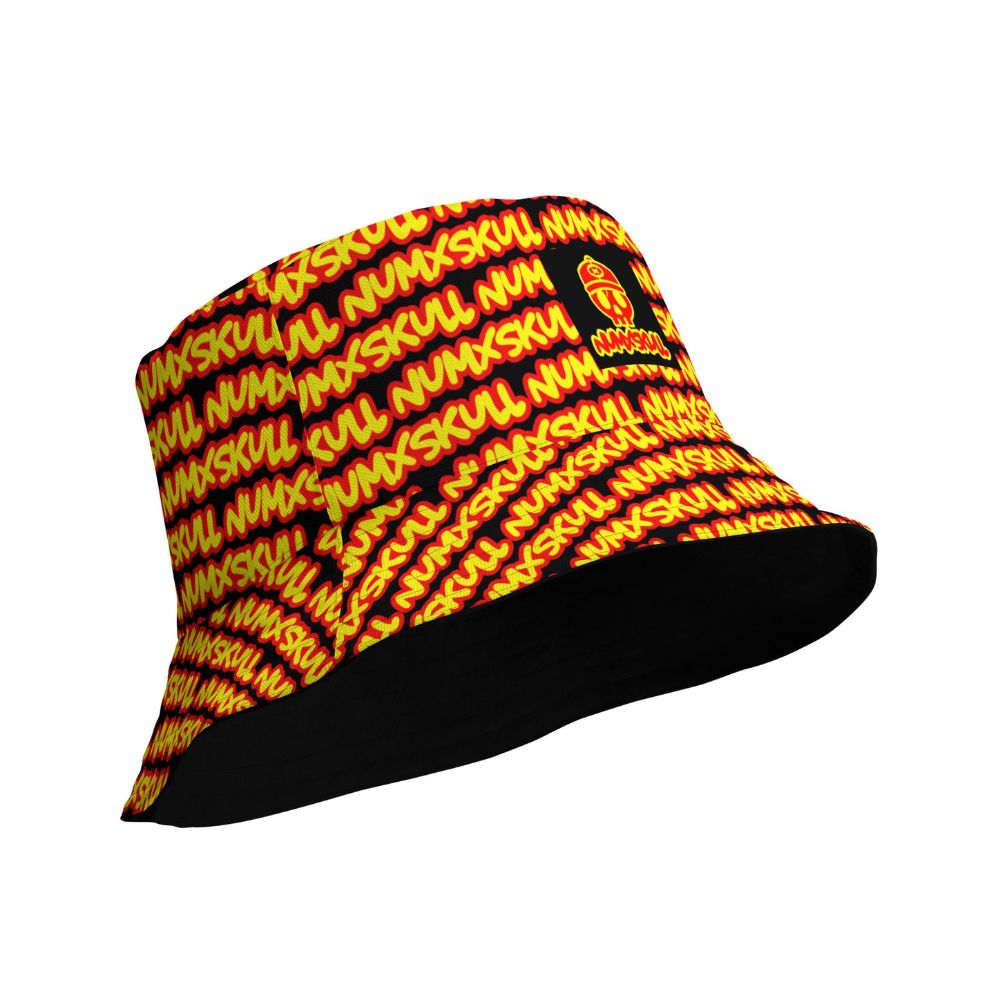 REVERSIBLE BUCKET HAT X RED/YELLOW LOGO