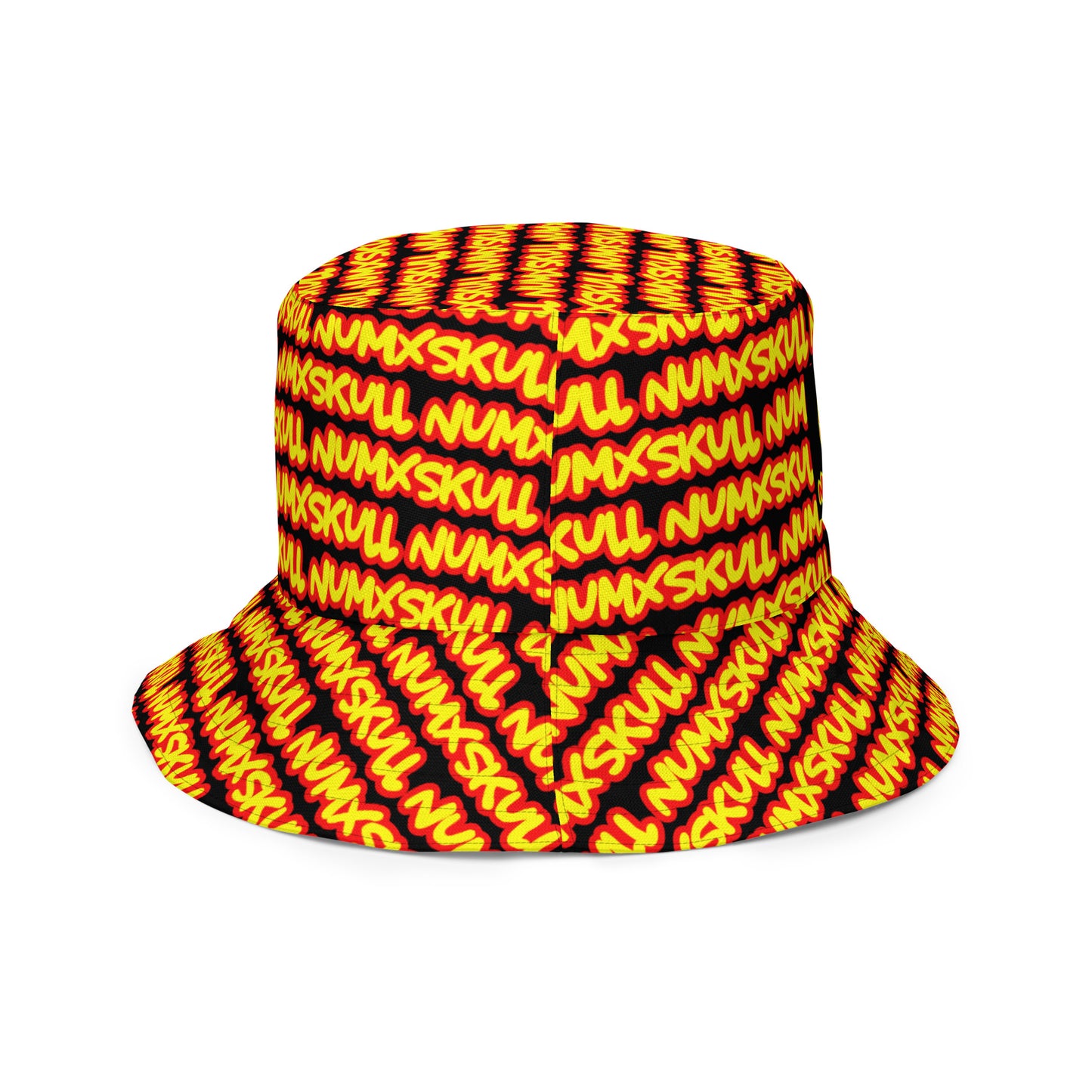 REVERSIBLE BUCKET HAT X RED/YELLOW LOGO