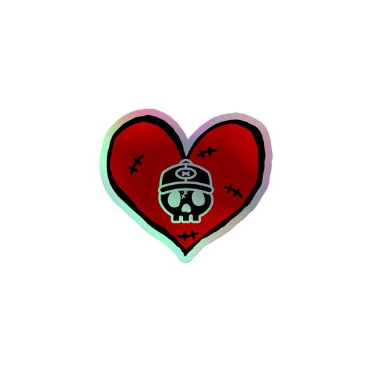 Holographic Sticker X NUMXSKULL Heart