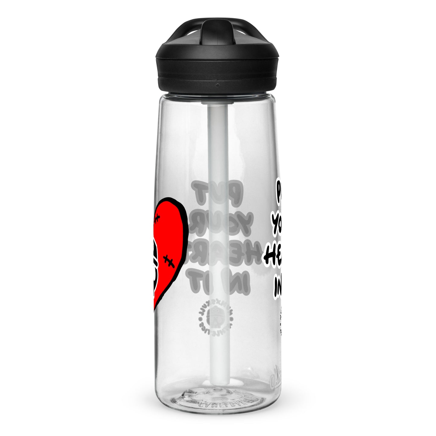 SPORTS WATER BOTTLE X PUT YOUR HEART IN IT