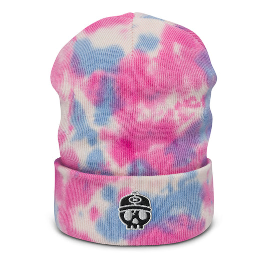 ORIGINAL SKULL X PINK SKY TIE-DYE BEANIE