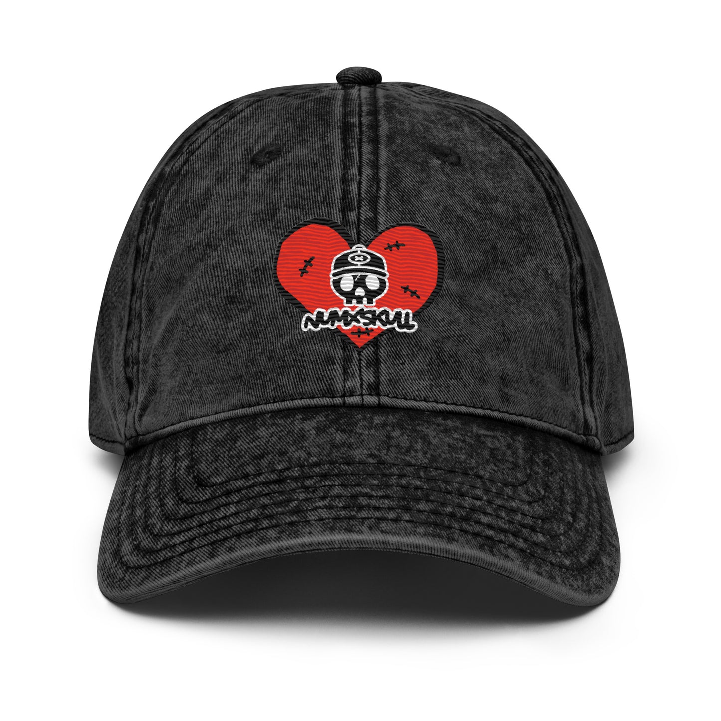 HEART LOGO X BLACK SMOKE VINTAGE X COTTON TWILL HAT