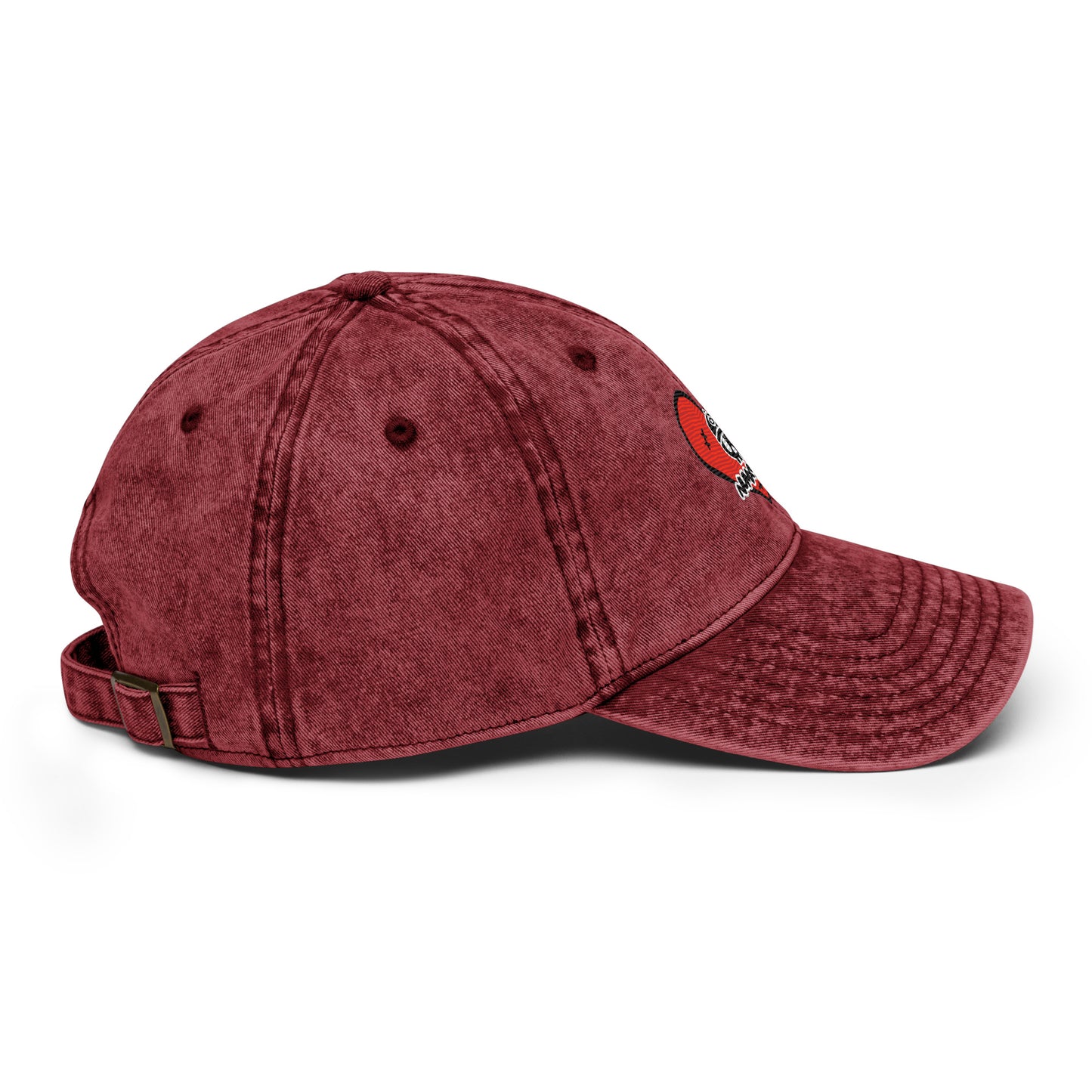 HEART LOGO X MAROON VINTAGE X COTTON TWILL HAT