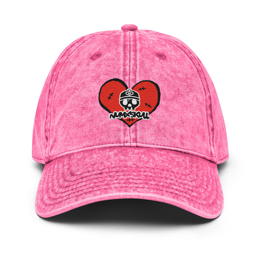 HEART LOGO X PINK VINTAGE X COTTON TWILL HAT